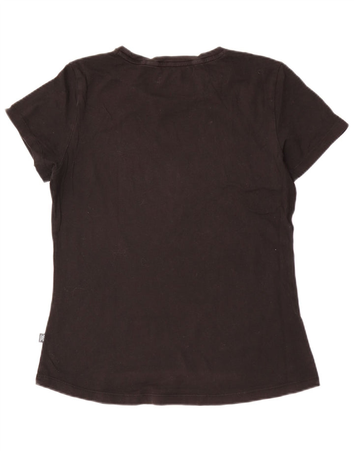 Puma Camiseta Feminina Graphic Top UK 12 Médio Preto