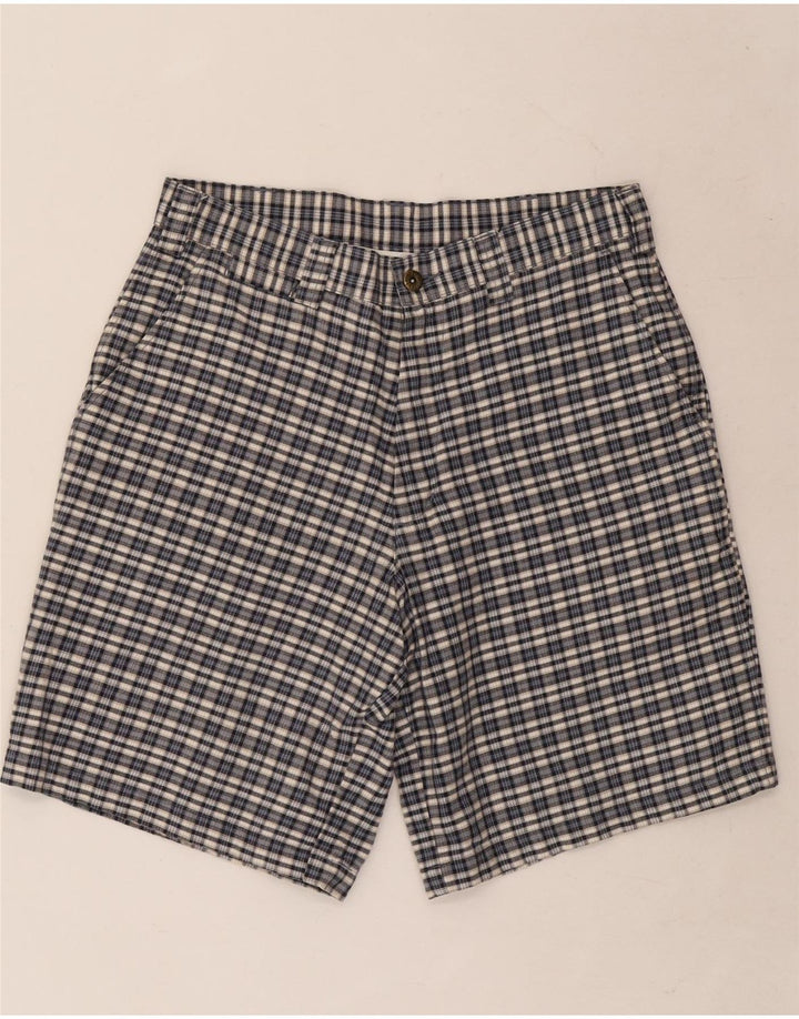 Lee Mens Dungarees Chino Shorts W30 Médio Xadrez Azul