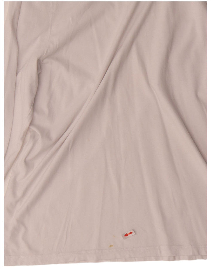 CALVIN KLEIN Top masculino manga longa XL algodão branco