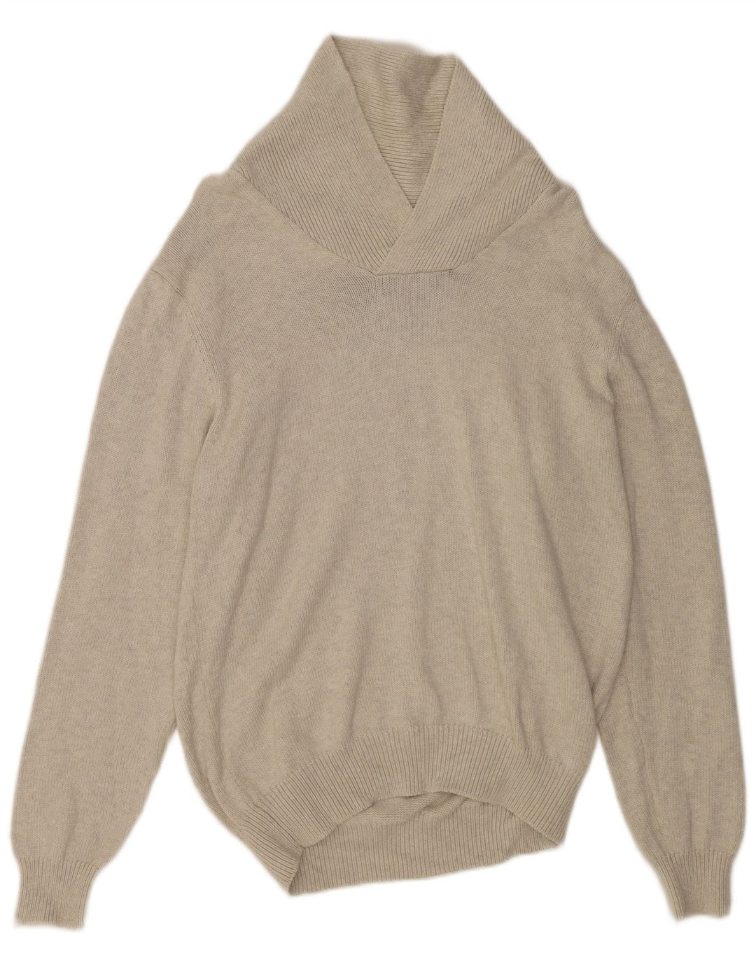 Suéter masculino MARKS & SPENCER com gola xale UK 41/43 grande cinza