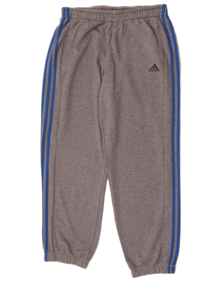 Adidas Mens Climalite Calças de treino Joggers Grande Cinza Poliéster
