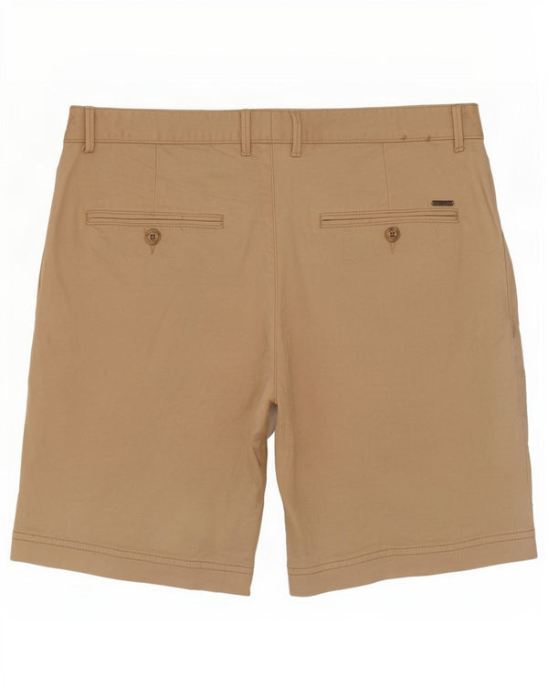 Hugo Boss Mens Chino Shorts IT 46 Pequeno W30 Algodão Bege