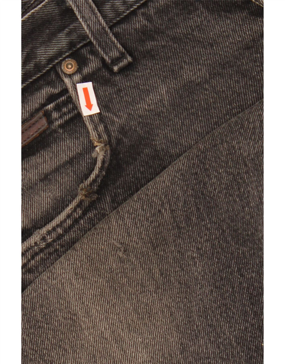 WRANGLER Masculino Indiana Straight Jeans W36 L28 Algodão Preto