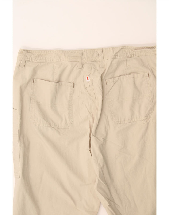 EDDIE BAUER Womens Mercer Fit Bermuda Shorts US 16 2XL W38  Beige Cotton Vintage Eddie Bauer and Second-Hand Eddie Bauer from Messina Hembry 