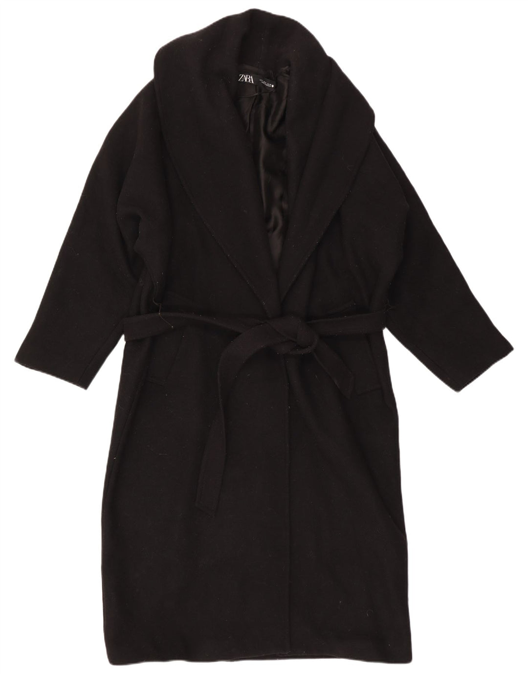 Sobretudo feminino Zara UK 14 médio preto