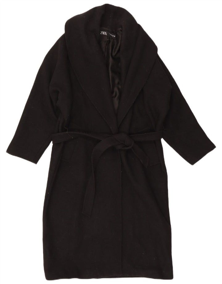 Sobretudo feminino Zara UK 14 médio preto