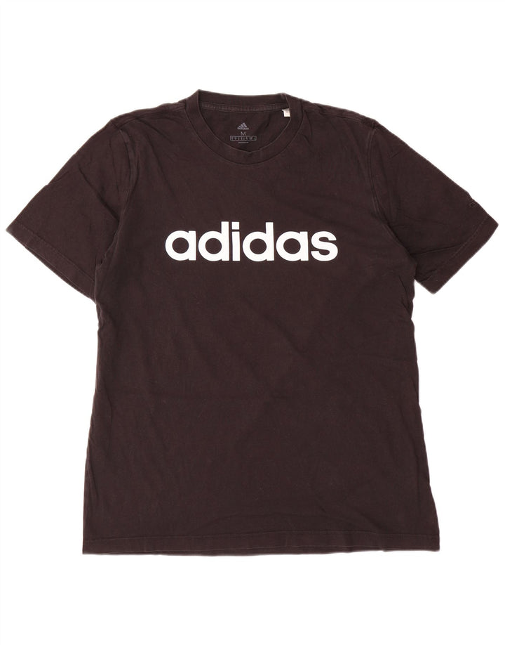 ADIDAS Mens Graphic T-Shirt Top Médio Algodão Preto