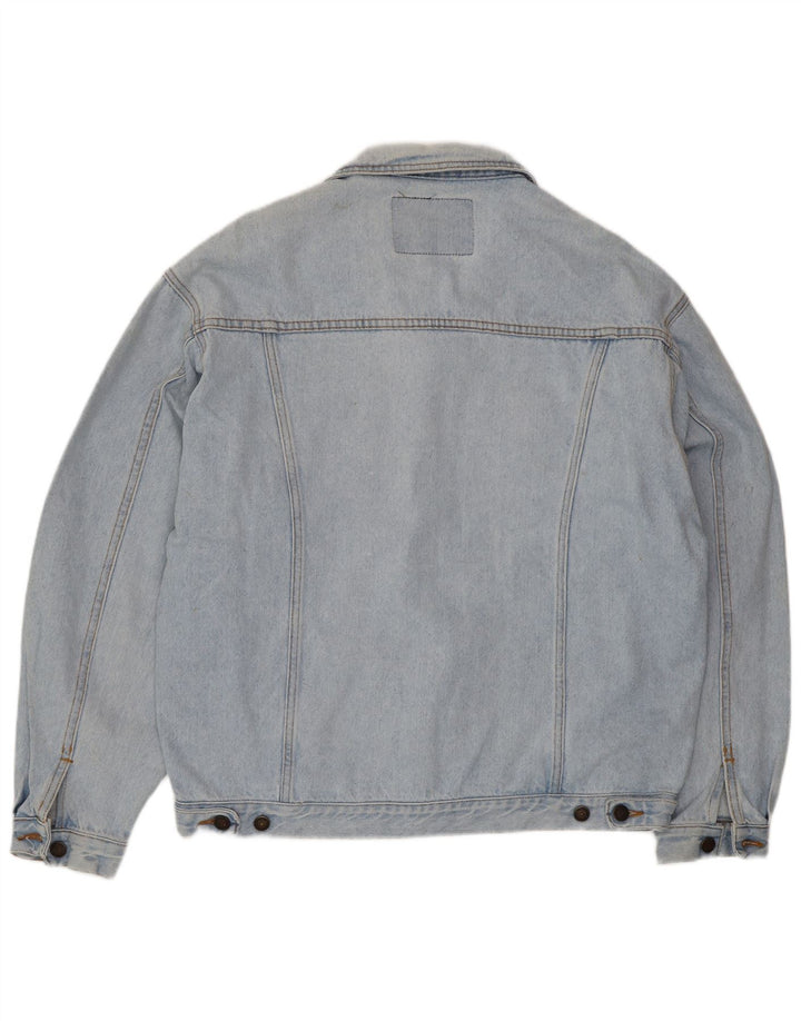 Jaqueta jeans masculina Casucci UK 40 grande algodão azul