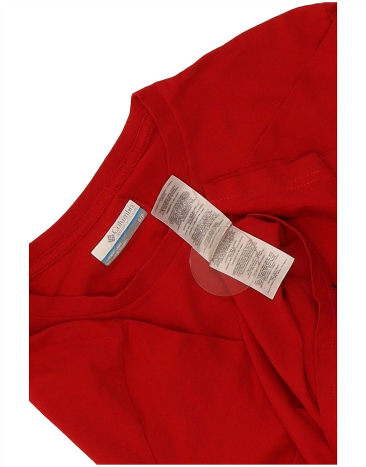 Camiseta Columbia Masculina Graphic Top Pequeno Algodão Vermelho
