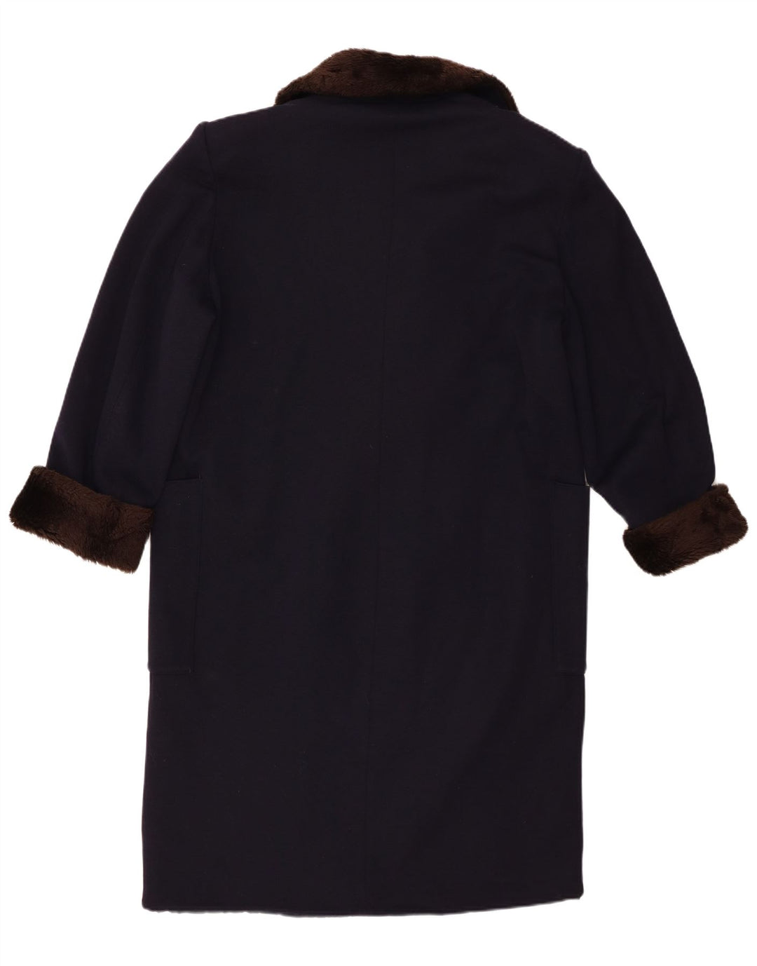 Casaco feminino Sportmax com peito duplo Reino Unido 16 grande azul marinho