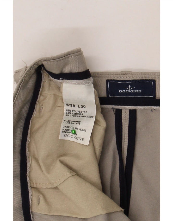 Calça masculina Dockers Classic Fit Suit W38 L30 cinza poliéster