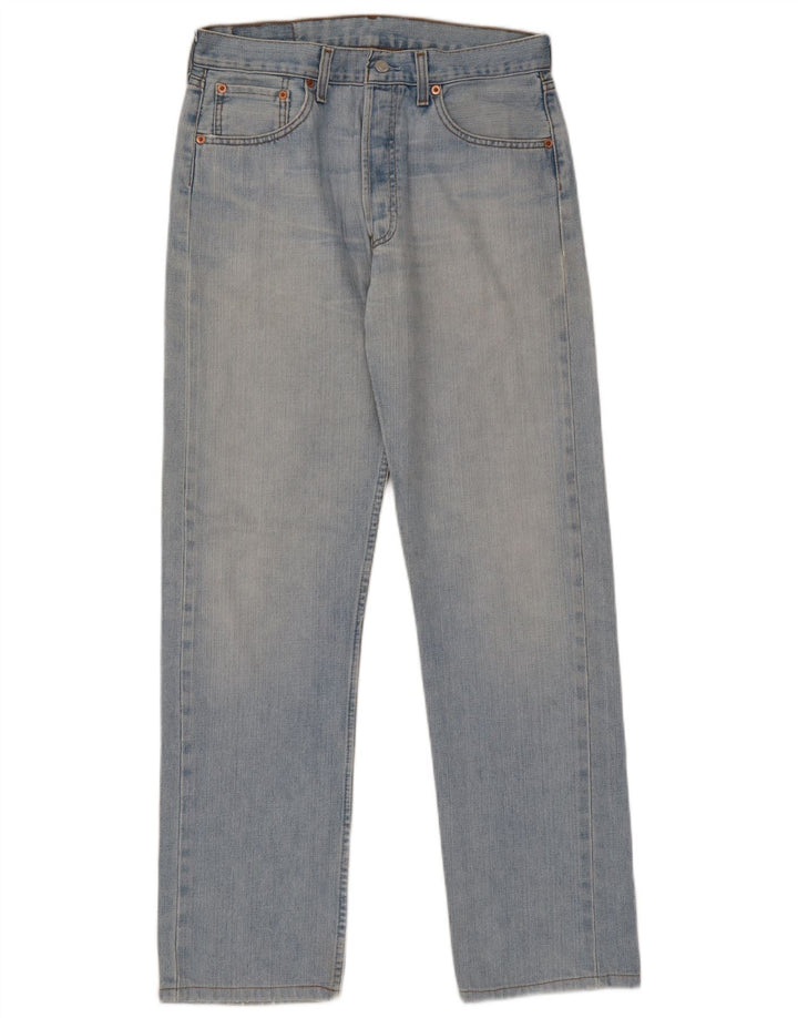 Levi's Masculino 501 Straight Jeans W32 L31 Azul Algodão