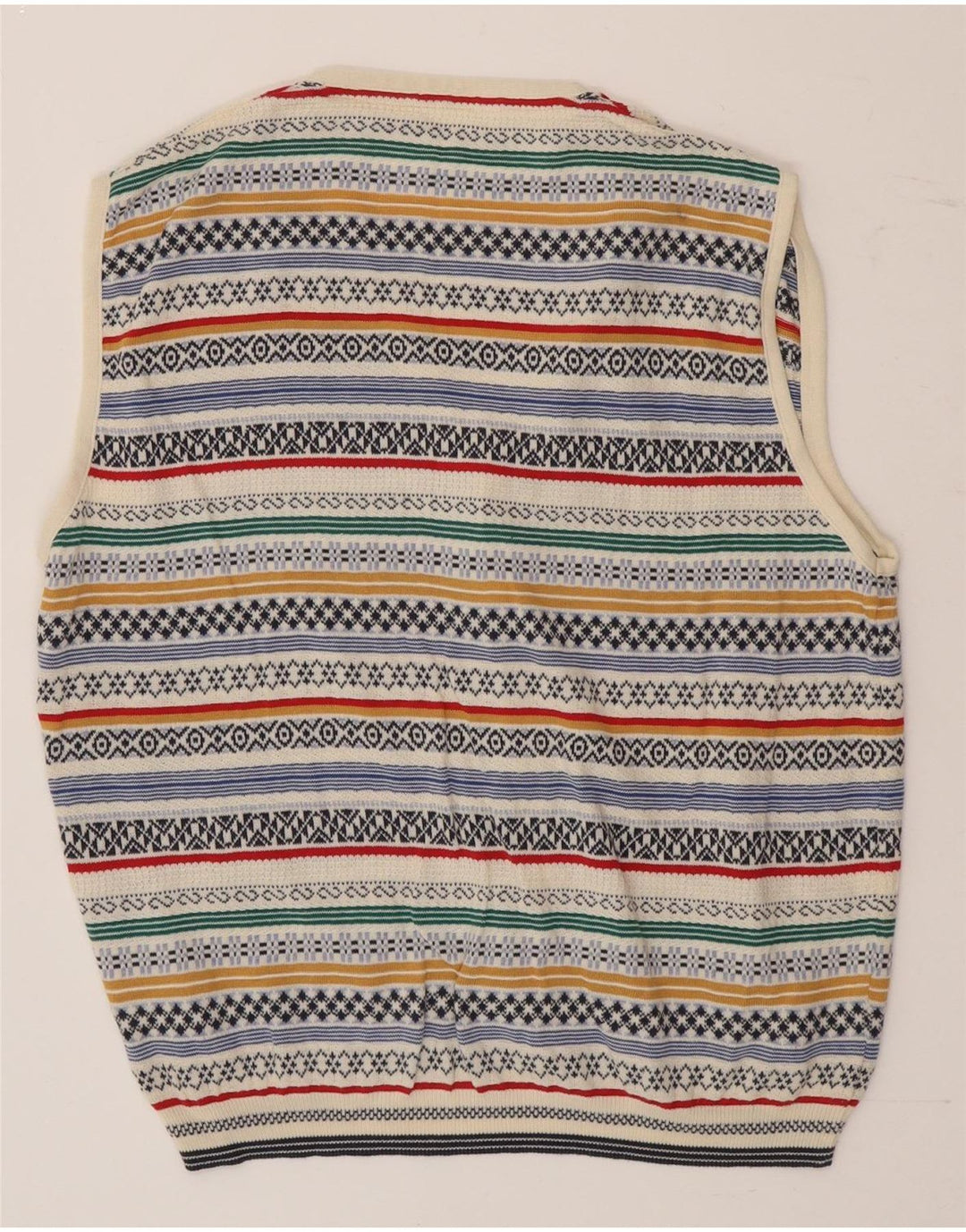 Suéter cardigã masculino Gabriella Frattini médio multicolorido Fair Isle
