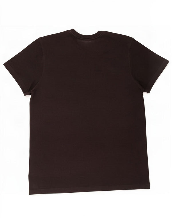 Adidas Mens Three Stripes Graphic Camiseta Top Médio Algodão Preto
