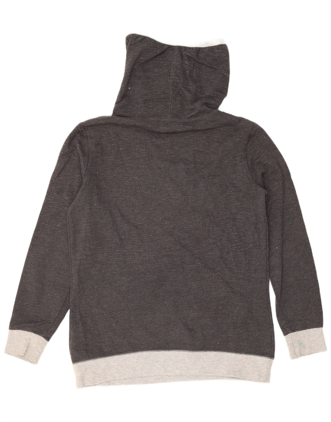 Converse feminino gráfico moletom jumper UK 10 pequeno bloco cinza colorido