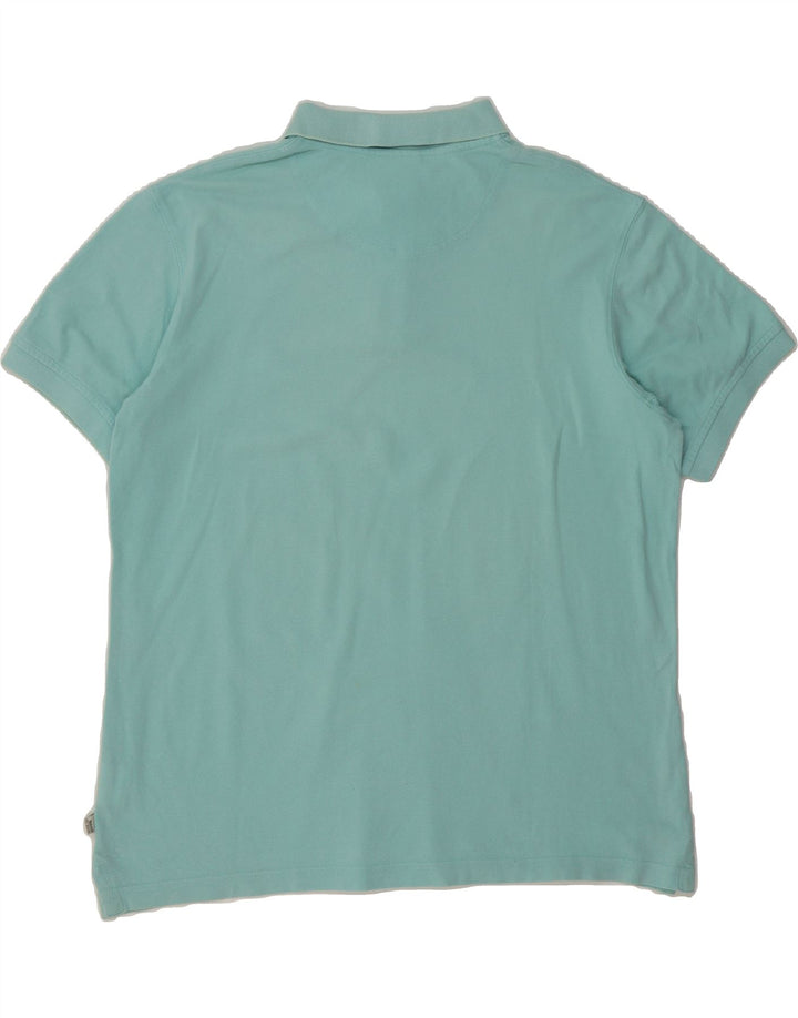 TIMBERLAND Mens Regular Fit Polo Shirt XL Turquoise Cotton Vintage Timberland and Second-Hand Timberland from Messina Hembry 
