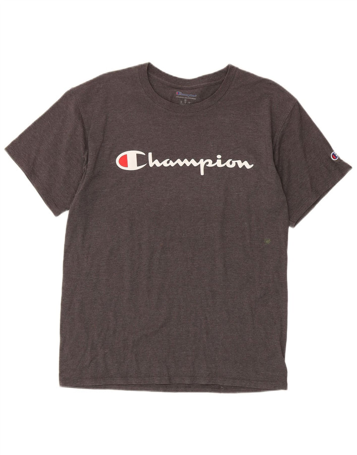 Campeão Camiseta Masculina Graphic Top Cinza Médio