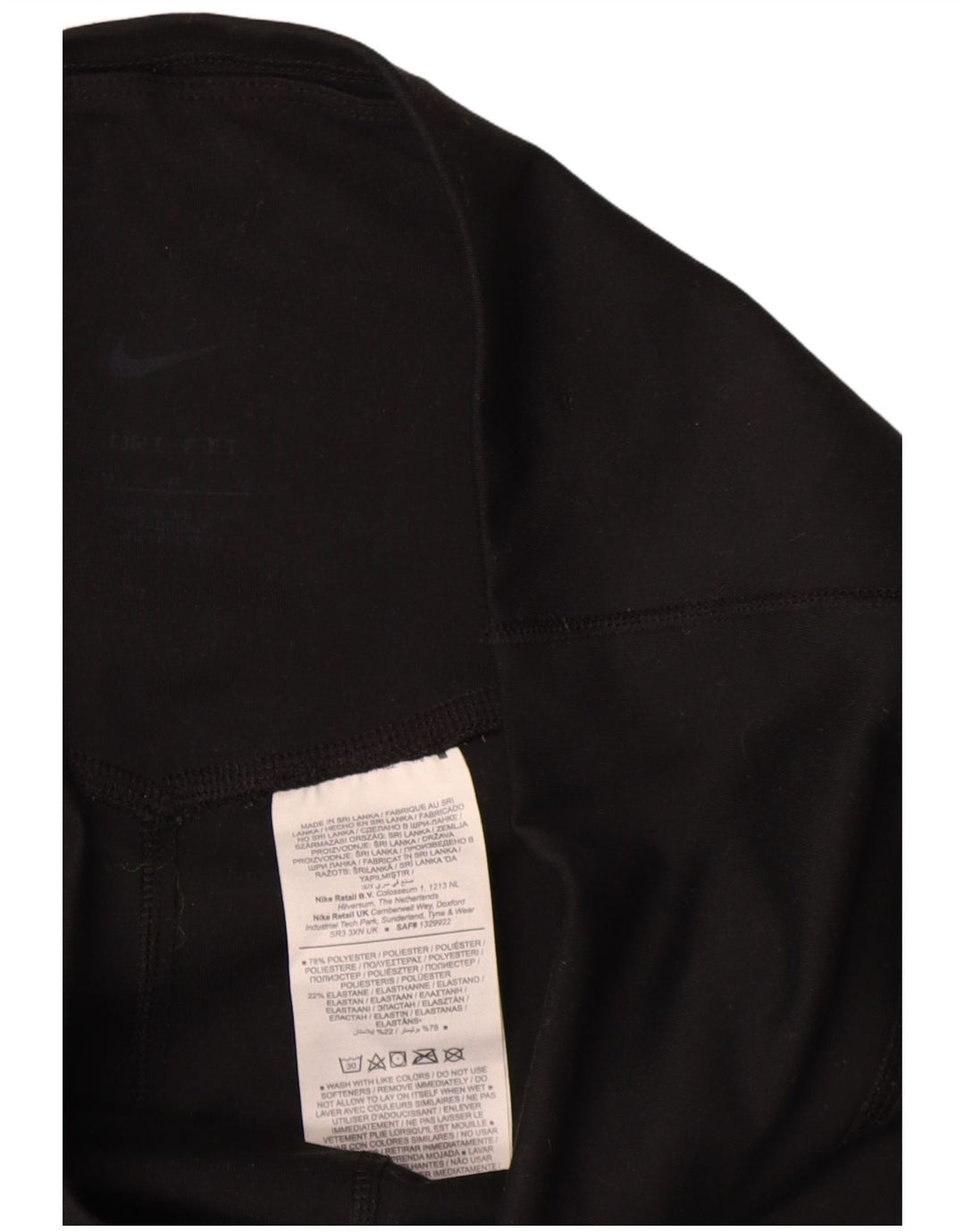 Leggings Nike Feminino UK 12 Médio Poliéster Preto
