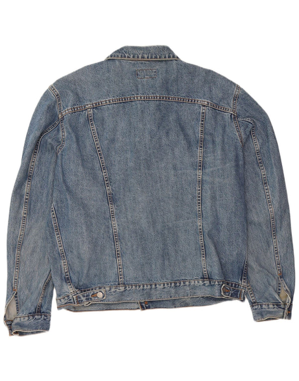 Jaqueta jeans masculina Carrera UK 44 2XL algodão azul