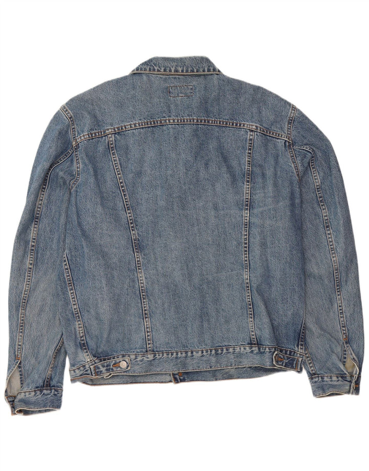 Jaqueta jeans masculina Carrera UK 44 2XL algodão azul