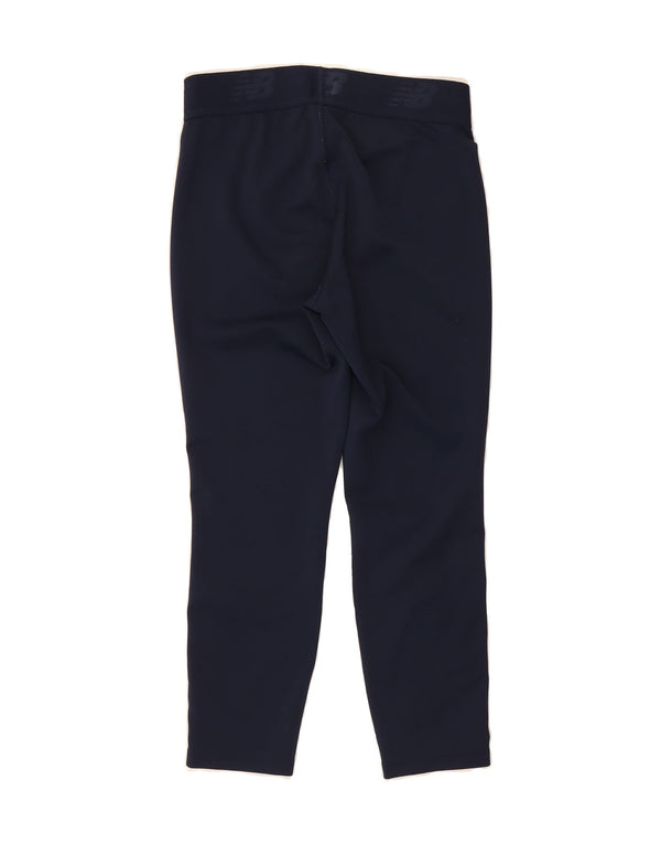 Calça de treino feminina NEW BALANCE UK 12 poliéster azul marinho médio