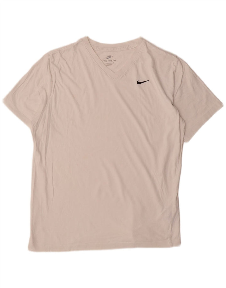 Camiseta masculina Nike grande algodão branco