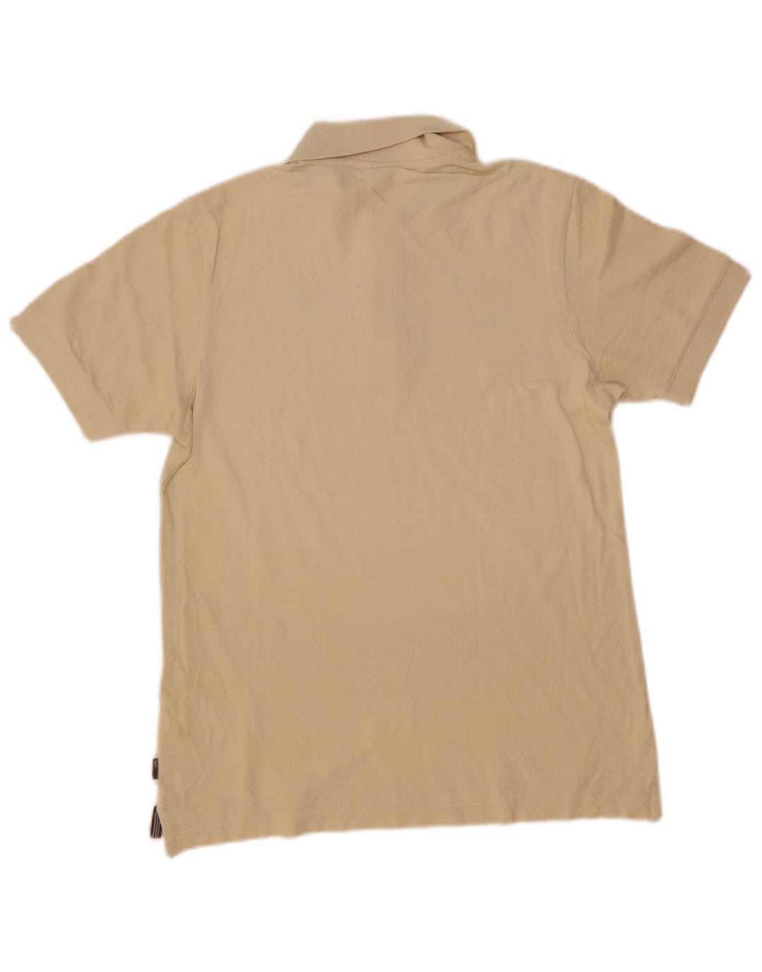 Camisa polo masculina Adidas pequena algodão bege