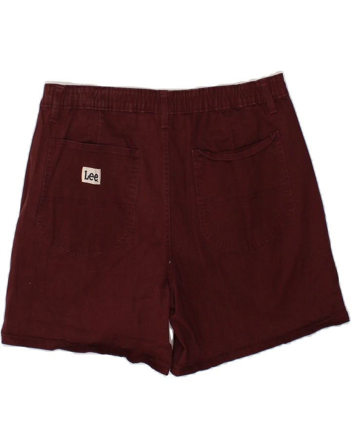 LEE Womens Heritage Chino Shorts US 16 2XL W36  Burgundy Cotton Vintage Lee and Second-Hand Lee from Messina Hembry 