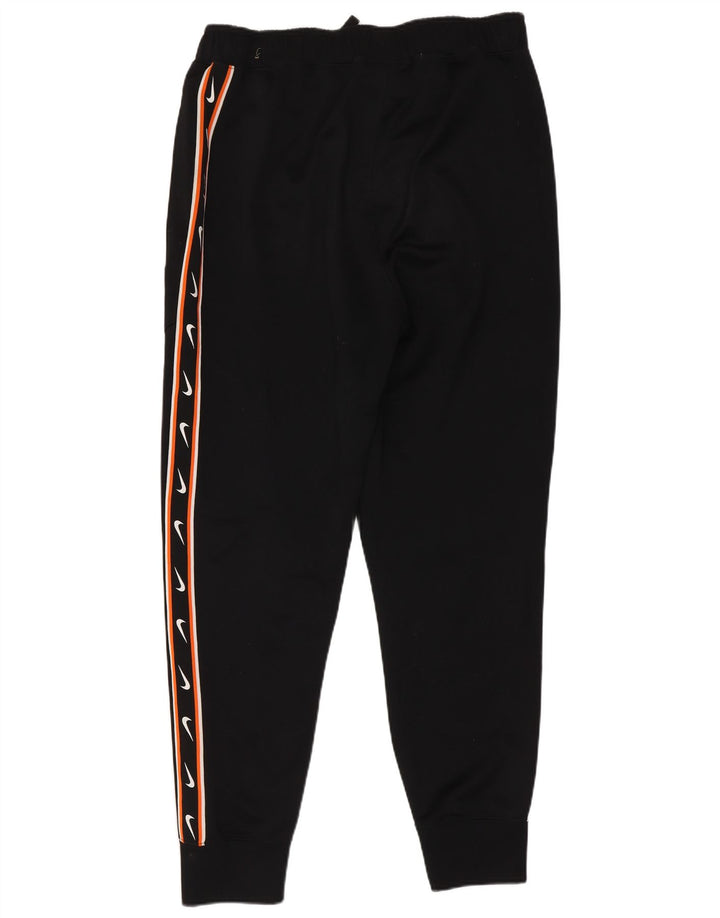 Nike masculino gráfico agasalho calças joggers pequeno poliéster preto