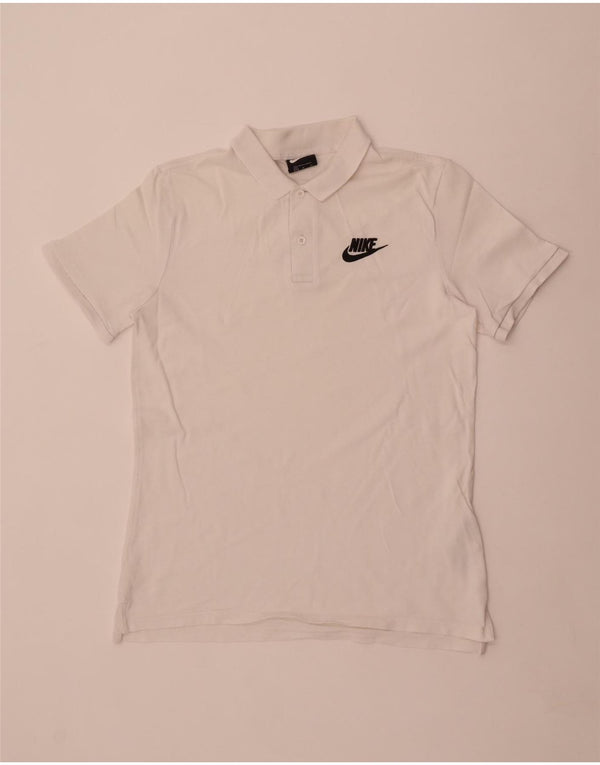 Camisa polo masculina Nike médio algodão branco