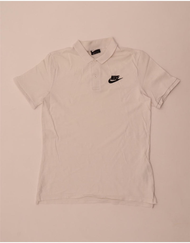 Camisa polo masculina Nike médio algodão branco