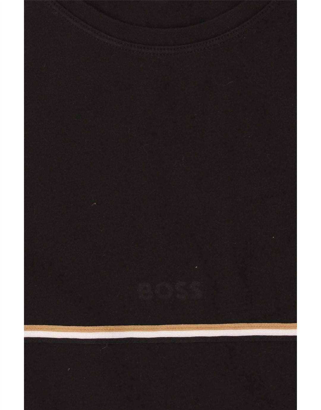 Camiseta masculina Hugo Boss Top médio algodão preto