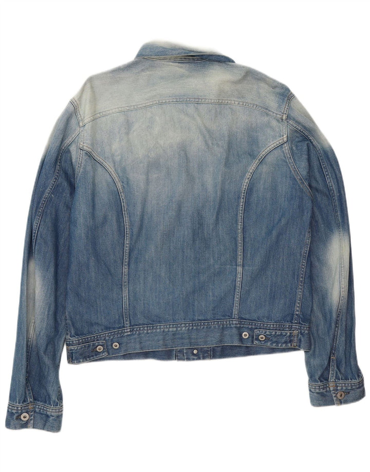 Jaqueta jeans masculina diesel UK 42 XL algodão azul