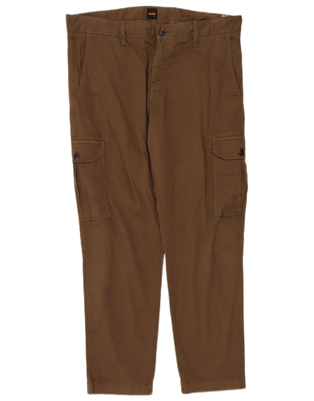 Calça cargo slim masculina Hugo Boss W36 L29 algodão cáqui