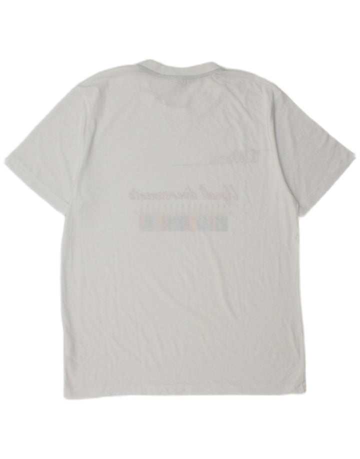 Camiseta Wilson masculina gráfica grande poliéster branco