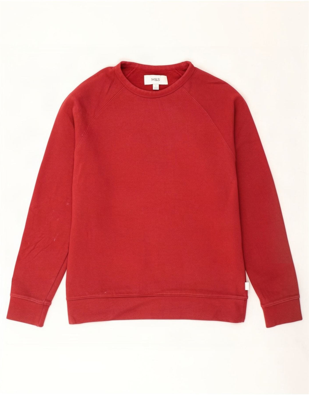 Suéter masculino Marks & Spencer pequeno algodão vermelho