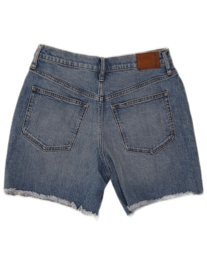 J. CREW Shorts jeans feminino de cintura média W27 pequeno algodão azul