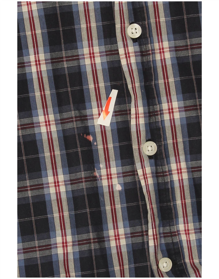 Camisa masculina Carrera 2XL xadrez azul marinho