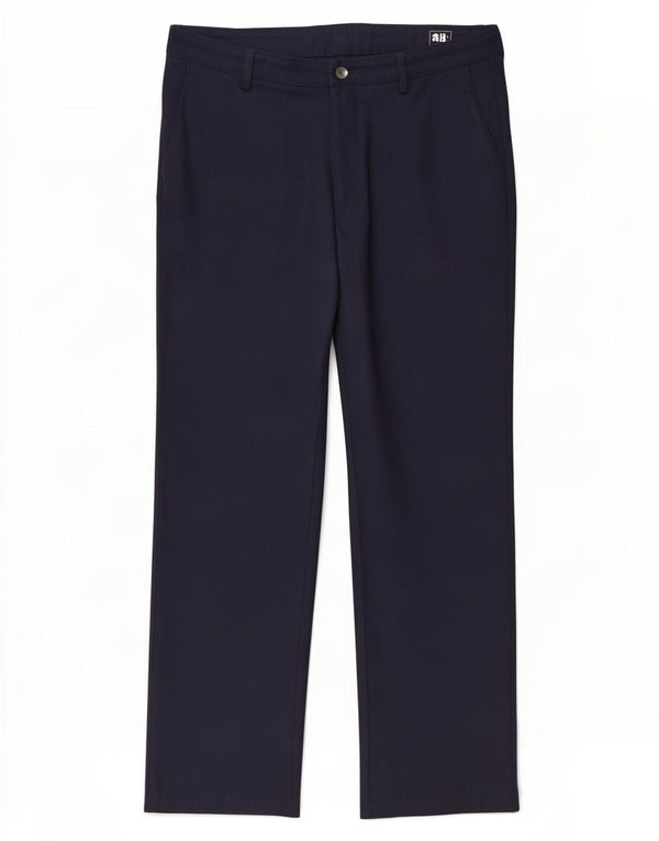 Adidas Mens Climacool Straight Chino Calças W36 L31 Azul Marinho Xadrez