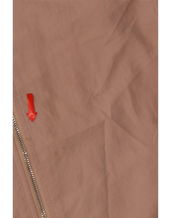 Zara Womens Oversized Bomber Jacket UK 6 XS Rosa Poliéster