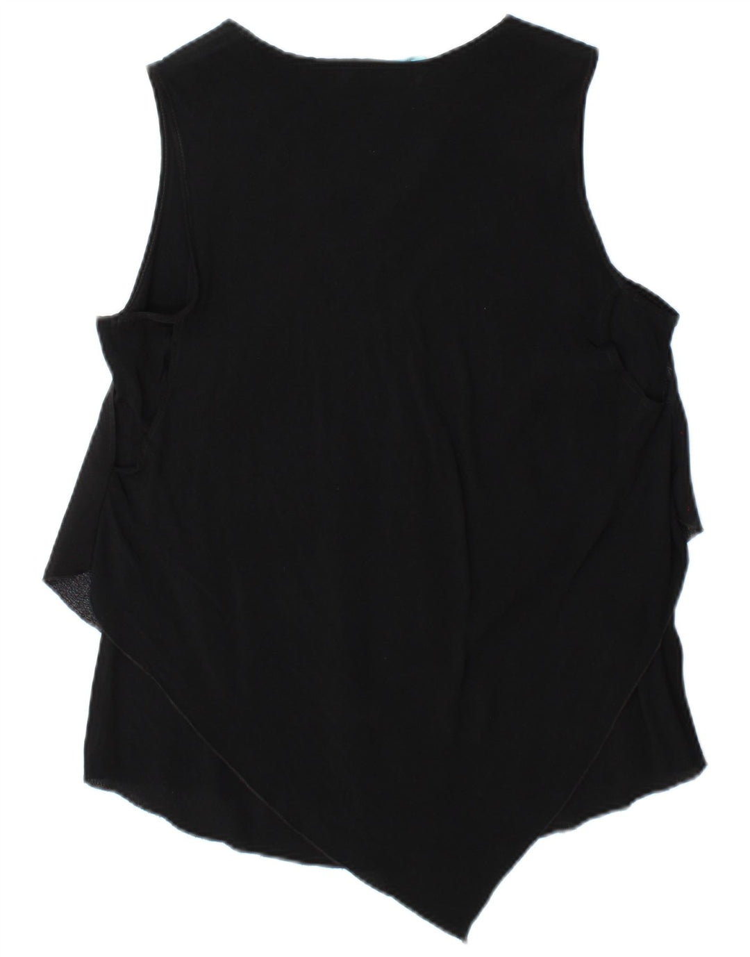 DESIGUAL Womens Sleeveless Blouse Top UK 14 Large Black Floral