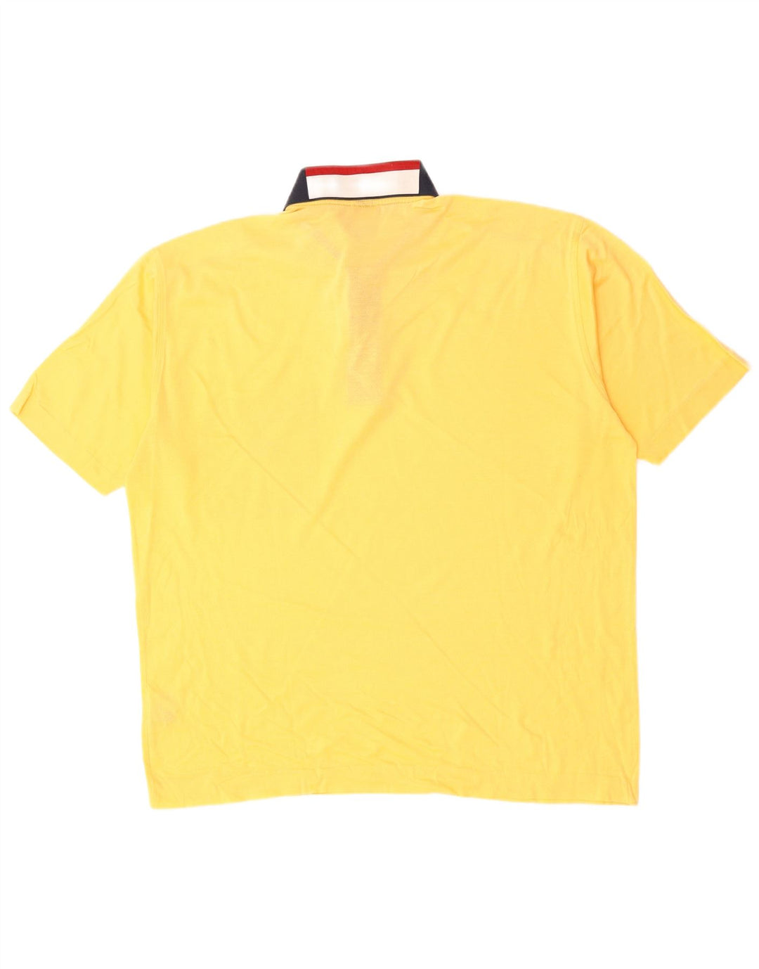 Camisa polo masculina PAUL & SHARK grande algodão colorblock amarelo