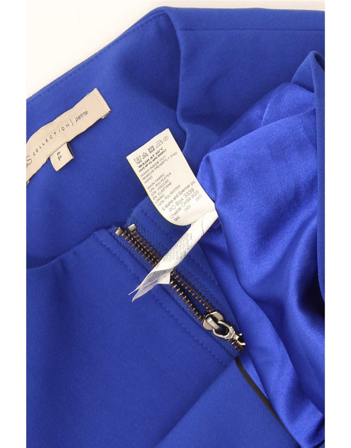 Sobretudo feminino Marks & Spencer UK 8 pequeno azul viscose