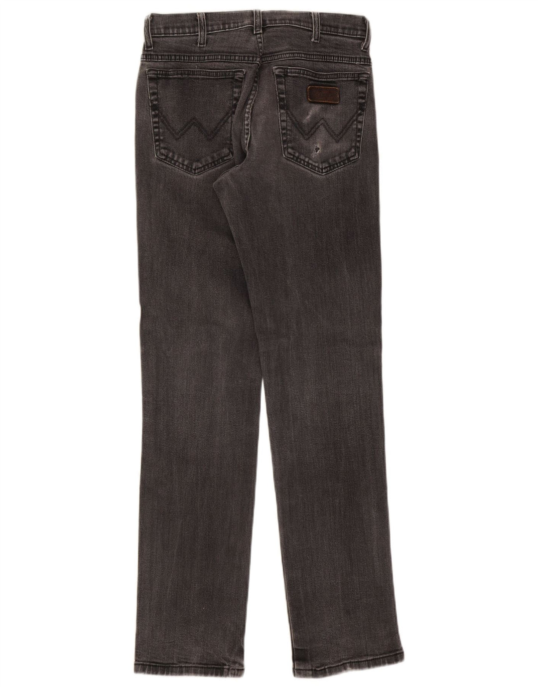 Wrangler Masculino Texas Stretch Straight Jeans W33 L34 Algodão Cinza