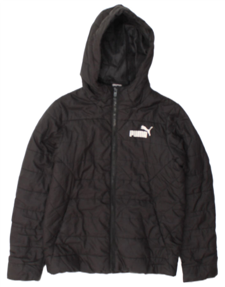 Casaco acolchoado com capuz Puma Boys 11-12 anos preto poliéster