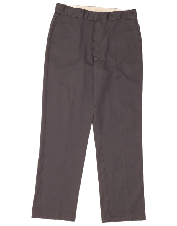 Calças Chino retas masculinas Dickies W34 L33 azul marinho
