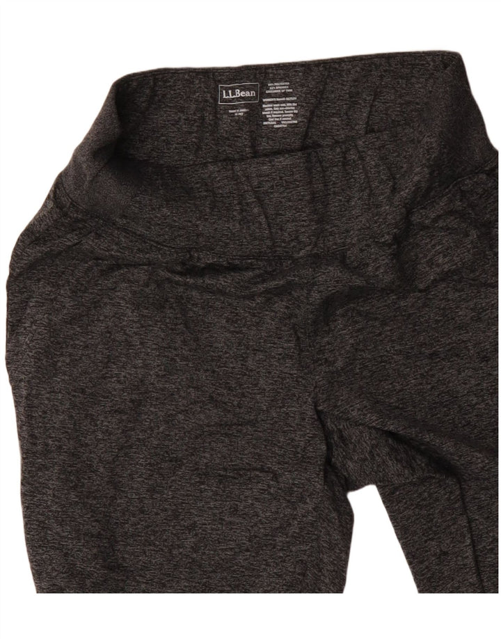 L.L.BEAN Calça de treino feminina Joggers UK 6 XS cinza manchado de poliéster