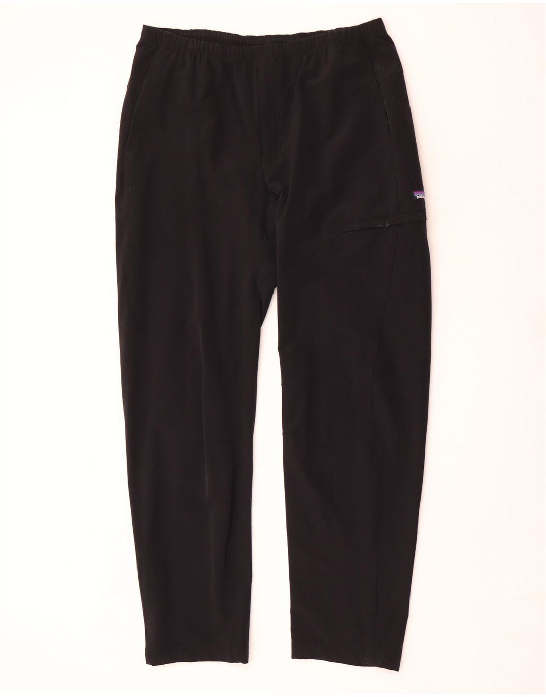 Calça cargo reta masculina Patagonia médio W32 L32 nylon preto