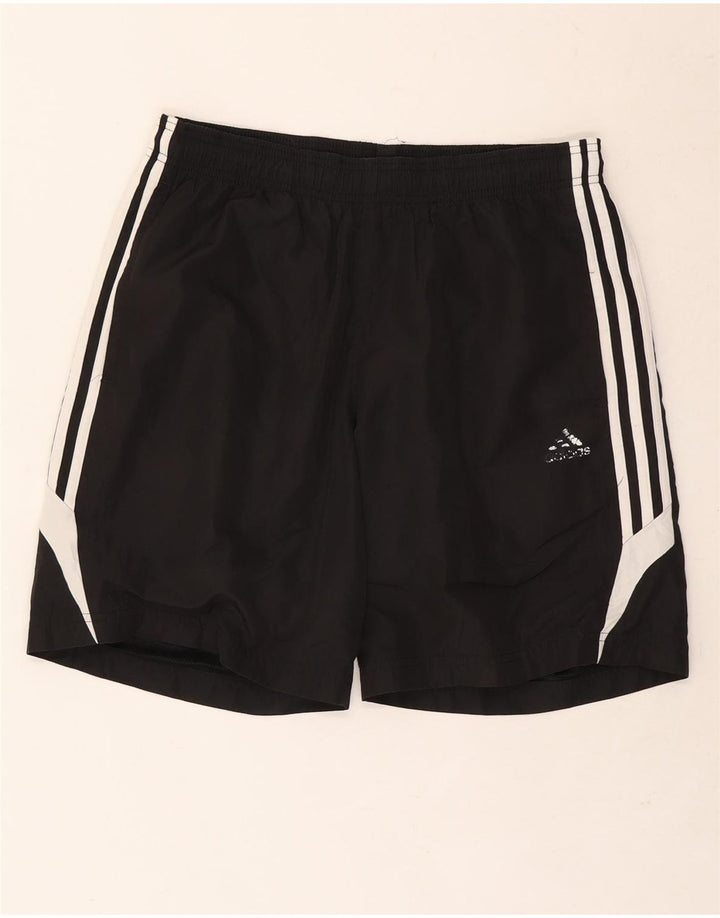 Shorts esportivos masculinos Adidas médio preto poliéster