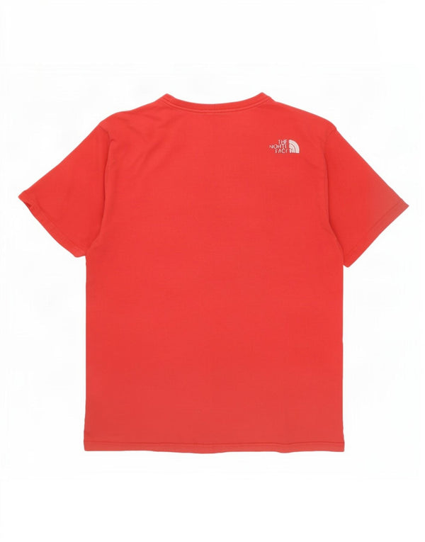 Camiseta gráfica masculina The North Face Top médio algodão vermelho
